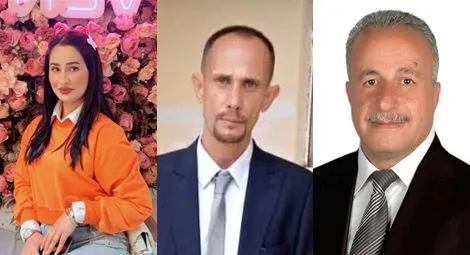 L-R: Aya Salam, Kamal Abdulbaqi and Dr Hamza Shaheen.