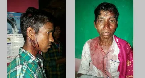 Victims of the attack in Surguda