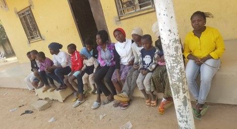 Children from the Du Merci Centre at the government-run orphanage.