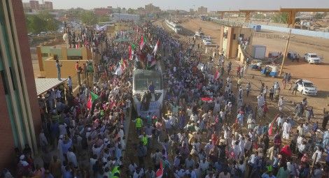 Protests in Sudan in 2019. Credit: Amgad Salah