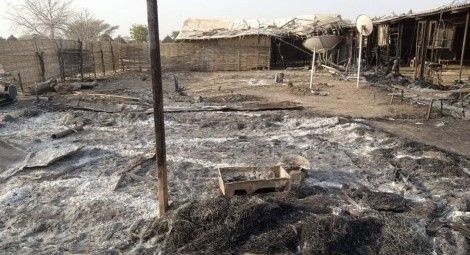 Scenes of destruction in Aneet