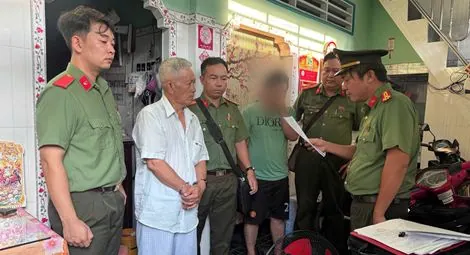 Authorities arrest Tran Ngoc Suong on 12 May.