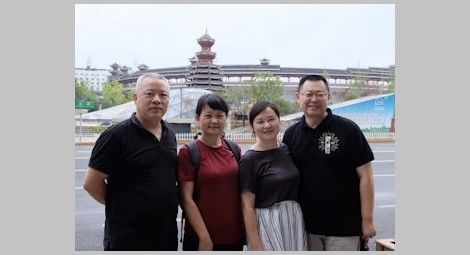 L-R: Zhang Chunlei, Yang Aiqing, Jiang Rong and Wang Yi. Credit: China Aid