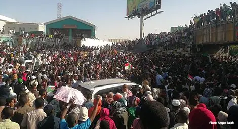 Protests in Sudan in April 2019