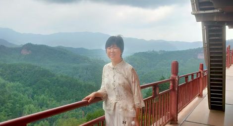 Zhang Zhan pictured days before her detention in August 2024. CREDIT Li Dawei