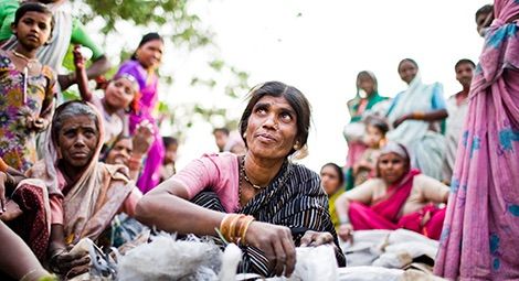 Members of Dalit community