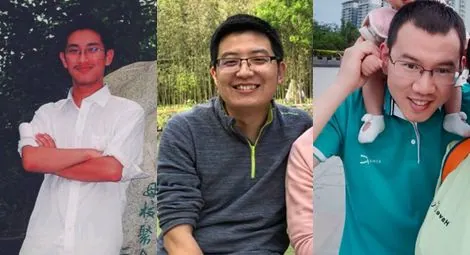 L-R: Han Xiaodong, Li Jie and Wang Qiang. Credit: Linfen Covenant Home Church