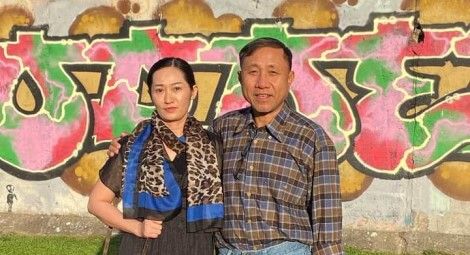 Nguyen Bac Truyen and his wife Bui Kim Phuong shortly after their arrival in Berlin