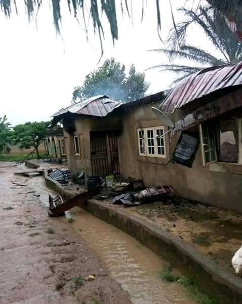 Attacked house in Chibwob.