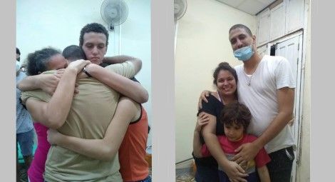 Pastors Yarian Sierra Madrigal and Yeremi Blanco Ramirez are reunited with their families