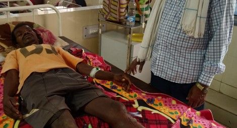 One of the victims in hospital. Credit: CSW