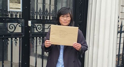 Letter hand in on Save North Korean Refugees Day