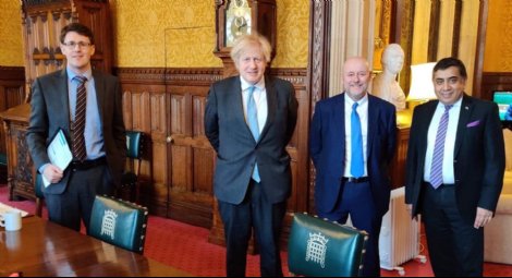 CSWs Founder President Mervyn Thomas, was delighted to be able to meet with the Prime Minister.