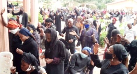 Individuals at the Black Sunday Service