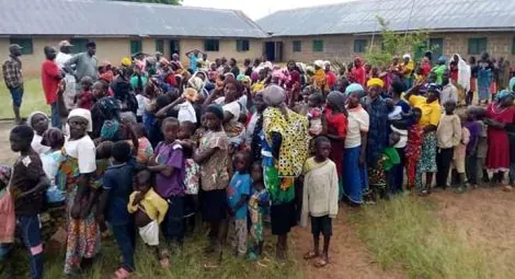 IDPs in the emergency camp. Credit: CSW