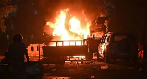 Homes and vehicles set on fire in communal violence in Nagpur, Maharashtra.