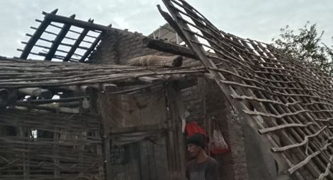 A Christian resident of Midapalli village in one of the demolished homes