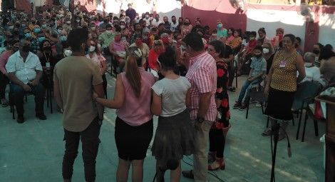 A previous prayer event organized by Pastors Travieso and Medina Marino for Pastor Lorenzos family