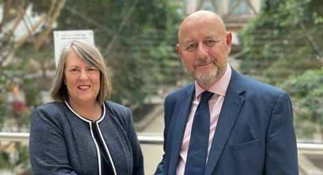 Fiona Bruce MP, the UK Prime Ministers Special Envoy for FoRB, and Mervyn Thomas CMG