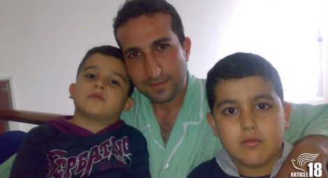 Yousef Nadarkhani with his sons, Daniel (right) and Yoel, before incarceration. Credit: Article 18