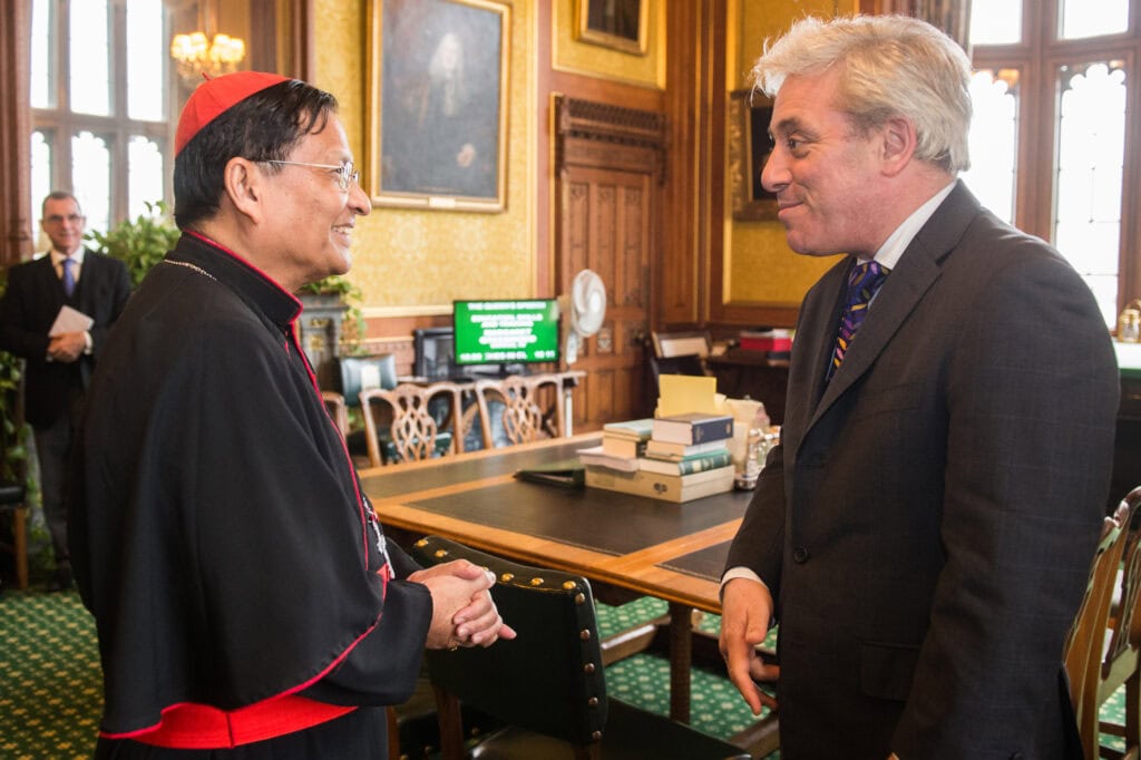 Cardinal Bo of Burma with Mr Speaker
