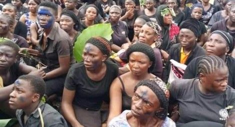Protesters in southern Kaduna, 23 July. Credit: Wardesk