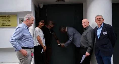 Representatives from CSW, Church in Chains, Human Rights Concern-Eritrea and Release Eritrea.