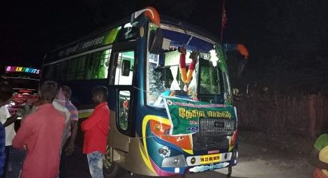 Damaged bus. Credit: CSW