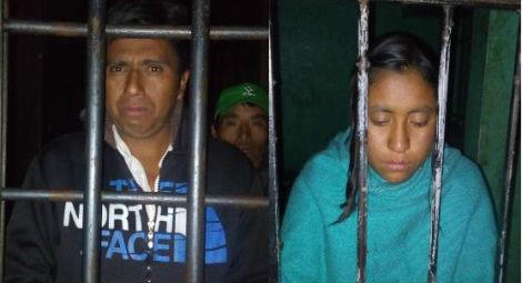 Five protestants imprisoned