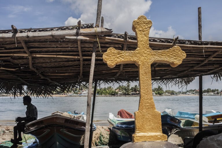 Negombo, un villaggio di pescatori a 30 km a nord di Colombo, vi