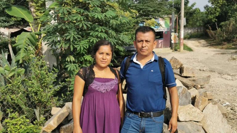 Uriel Badillo and his wife, Hidalgo, CSW