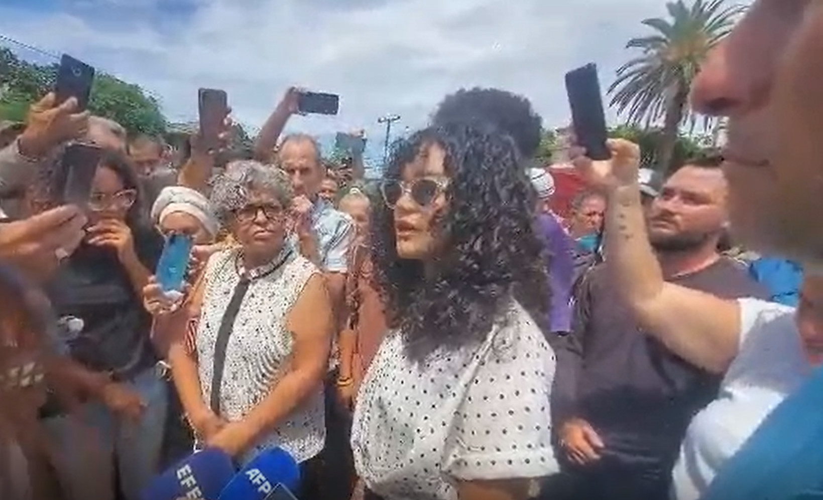 CUB Anna Bensi addresses crowd after trial on 1 October 2026